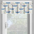 thumbnail image 2 of Ambesonne Marine Valance Pack of 2, Cartoon Fishing Rods, 54"X12", Multicolor, 2 of 5