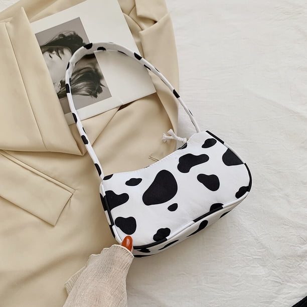 Bolso cuadrado de lona con estampado de animales para mujer, bolsa Vintage para hombro y axilas, monedero pequeño, informal, a la moda, combina con todo
