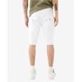 thumbnail image 2 of True Religion Mens Ricky Frayed Hem Casual Denim Shorts, White, 31, 2 of 2