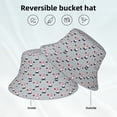 thumbnail image 2 of KLL Christmas Gnome 1 Bucket Hat for Women Men Packable Travel Beach Sun Hat Outdoor Rave Accessories Reflective Fisherman Cap, 2 of 7