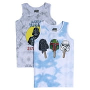 Star Wars Boys Mandalorian Graphic Tank Top, 2-Pack, Sizes 4-18