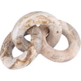 thumbnail image 3 of Meridian Furniture Rings Beige Marble Decorative Chain Links, 3 of 6