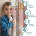 thumbnail image 3 of Blackout Kids Curtains,Pioneer Flower Childrens Insulated Curtains Set Of 2,Bedroom Essentials,Toddler Room Decor 52x84in(132x213cm), 3 of 4
