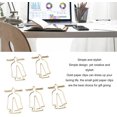 thumbnail image 4 of Yazoeia 100 Pcs Gold Paper Clips, Small Paper Clips, Cute Shaped Mini Paperclips, Stainless Steel Multifunction Metal Paper Clips with Storage Box for Office School Home Desk Organizers, 4 of 9