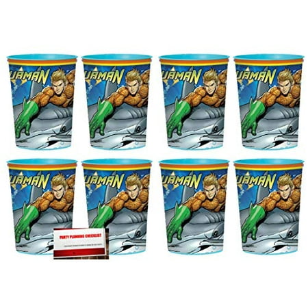 Aquaman (8 Pack - 16 oz Plastic Favor Cups (Best 8 Pack Ever)