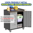 thumbnail image 6 of Heavy-Duty Metal Garage Storage Cabinet with Wheels - Sturdy and Durable Tool Storage Cabinet for Garage, Office, and Home Organizer Solutions, 6 of 21