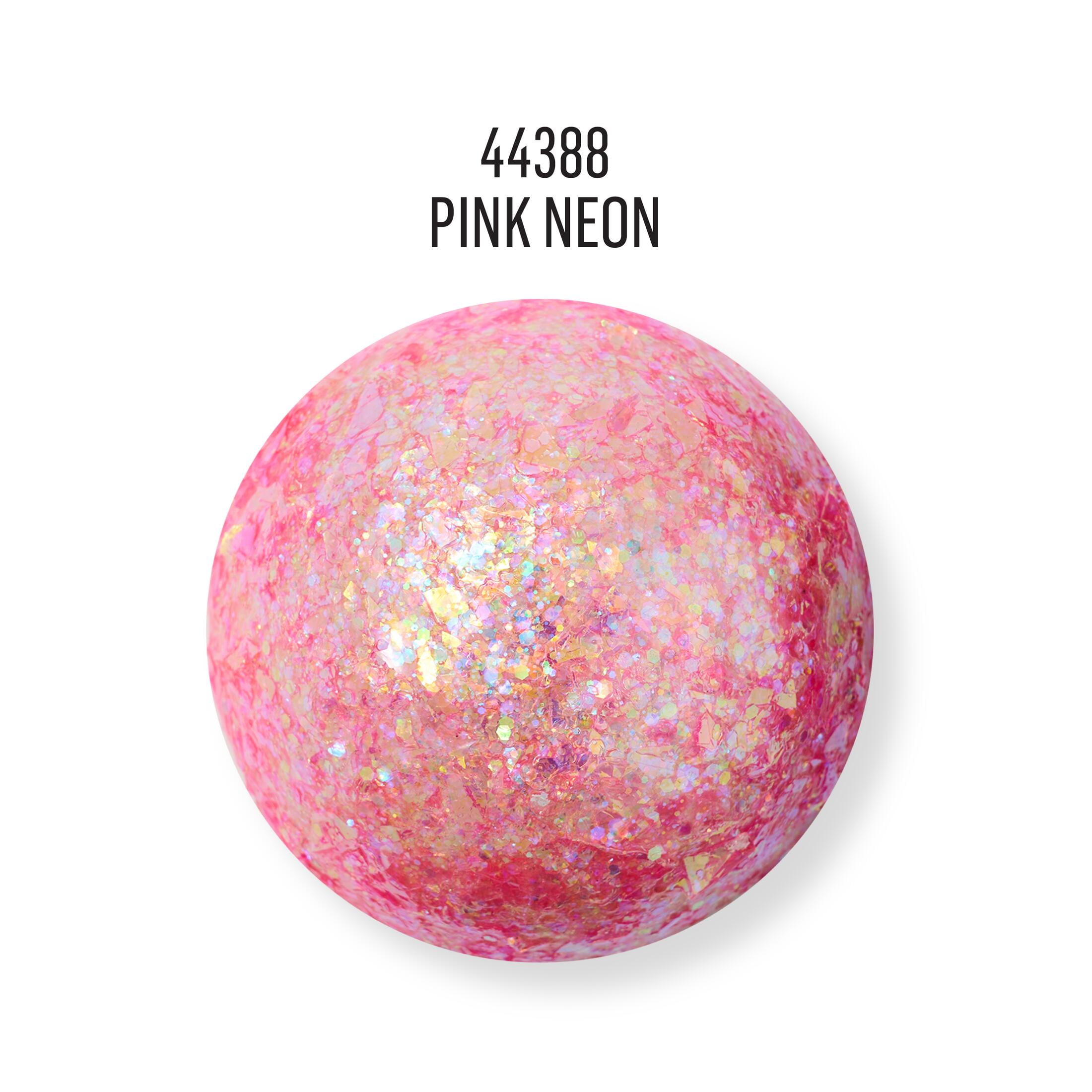 (3 pack) FolkArt Glitterific Acrylic Craft Paint, Glitter Finish, Pink Neon, 2 fl oz