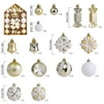 thumbnail image 3 of YHAJDS 46PCS Christmas Ball Ornaments 1.57/3.15in Shatterproof Xmas Bulbs Christmas Ornaments Set Xmas Tree Balls Hanging Balls for Wedding Holiday Halloween Party Decor Christmas Wreath Ornaments, 3 of 5