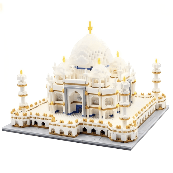 Taj Mahal Micro Mini Building , Architecture Model Set, Home Office Table Centerpiece Decor