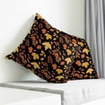 thumbnail image 4 of Throw Pillow Covers 20x20 Inch, Fall Maple Leaves Decorative Pillow Cases for Couch Sofa Bed, Autumn Farmhouse Yellow Orange Plants Cotton Linen Square Home Decor Pillowcases with Hidden Zipper, 4 of 7