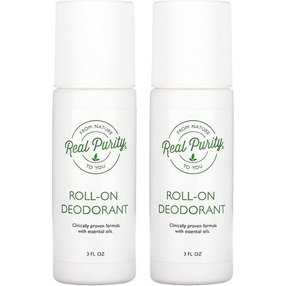 Real Purity, (2 Pack) Roll-On Deodorant