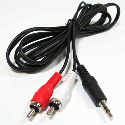 SF Cable, 12 feet 3.5mm Stereo Male to Two RCA Male Splitter Cable