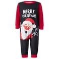 thumbnail image 2 of Onlypjs Family Matching Christmas Pajamas – Santa Print Top & Red Plaid Pants Holiday Sleepwear for Women, Men, 2 of 4