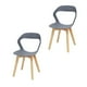 thumbnail image 1 of Set Sillas Mundo In Moura 2 Sillas para Comedor Sala Moderna Gris, 1 of 8