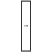 10x60 Frame Black Real Wood Picture Frame Width 1.25 Inches | Interior Frame Depth 0.5 Inches |