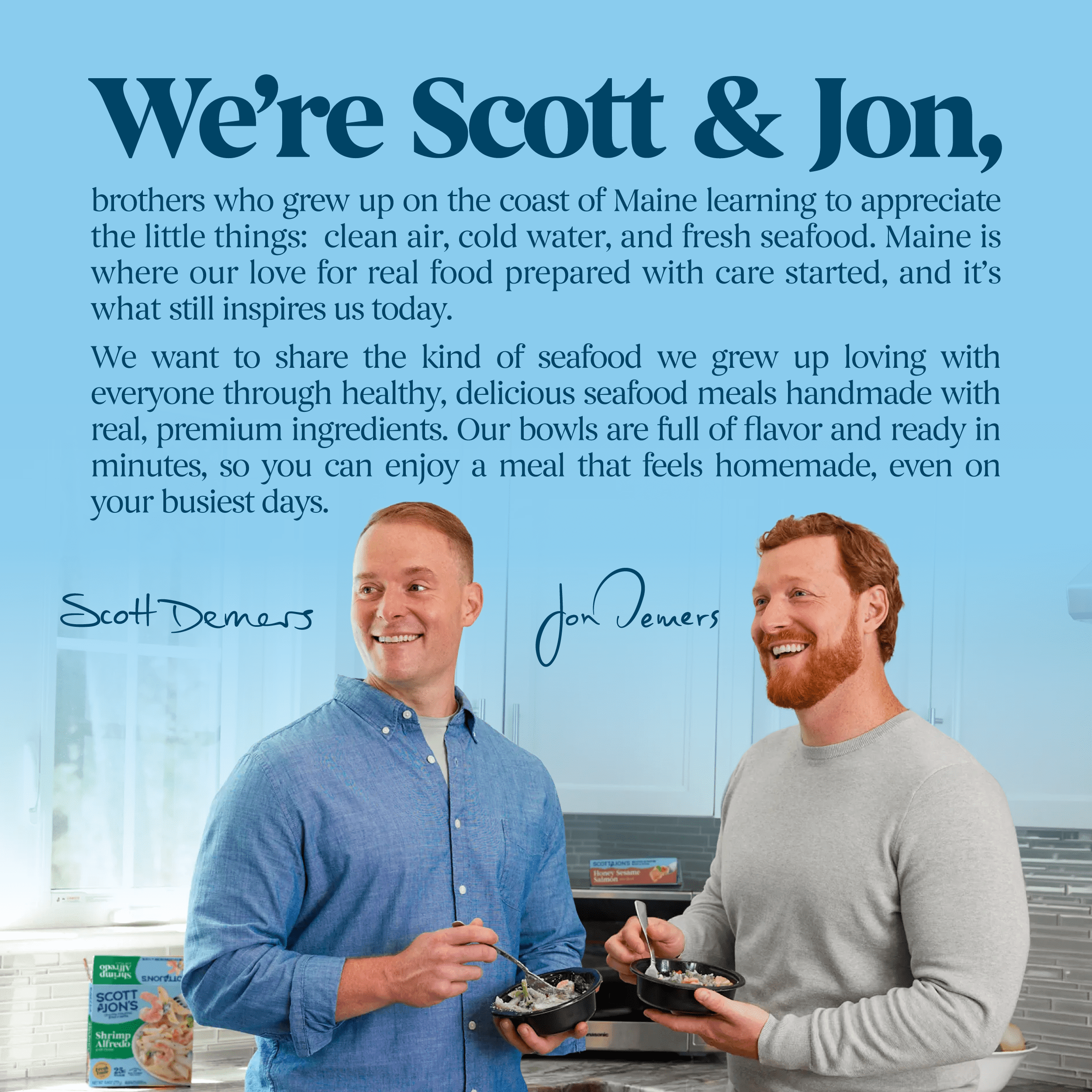 Scott & Jon’s Frozen Meals, Garlic Butter Shrimp Rice Bowl, Microwave Meals, Frozen Dinner for One, 9.6 oz