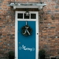 thumbnail image 3 of Vinyl Wall Art Decal - Be Merry - 9" x 22.5" - Cursive Christmas Seasonal Holiday Decoration Sticker - Indoor Outdoor Home Office Wall Window Door Decoration Adhesive Decals (9" x 22.5", Red), 3 of 4