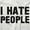 White, variant on I Hate People Awkward Antisocial Men's Graphic T Shirt Tees Brisco Brands L