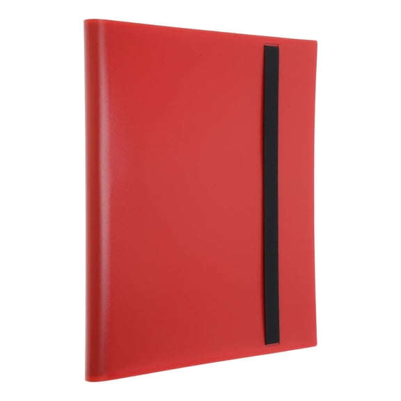 Unique Bargains Card Binder with 9 Pockets and 20 Pages ["Red"]