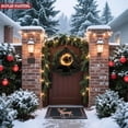 thumbnail image 5 of Stylish Metal Hanging Christmas Tree Wind Spinner - Festive Garden Decoration with Radiant Golden Sparks Design for Yard, 5 of 7