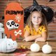 thumbnail image 4 of pstuiky Letrero colgante de madera pintado para Halloween decoración navideña letrero colgante para puerta adornos artesanales de madera, 4 of 6