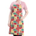thumbnail image 5 of Pioneer Flower Floral Print Pattern Apron for Women and Men, Cotton Linen Waterproof with Pockets, Adjustable, 33x27 Inch for Kitchen, Gardening, BBQ, Salon, 5 of 6