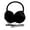 Black, variant on Fuzzy Fones Headphone Earmuffs with Microphone Bunny, Perfect Gift