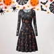 thumbnail image 5 of Vestidos de mujer Zulema Disfraz de Halloween columpio grande Cara de calabaza, 5 of 8