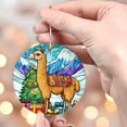 thumbnail image 4 of Alpaca Stained Glass Ornaments, Alpaca Ornament,Alpaca Christmas Tree Ornament, Alpaca Xmas Decorations e5g8yZ, 4 of 5