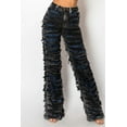 thumbnail image 4 of Frayed Ripped High Rise Pants (M, Black), 4 of 5