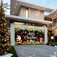 thumbnail image 2 of Feltree Christmas Garage Banner Large 157x71 Inch Polyester Outdoor Door Decoration for Holiday Party Festive Backdrop, 2 of 8