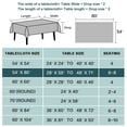 thumbnail image 6 of Turquoize FantasDecor Wrinkle Resistant and Waterproof Washable Rectangle Linen Table Clothes for Dining/Outdoor(54" X 80",Black), 6 of 7