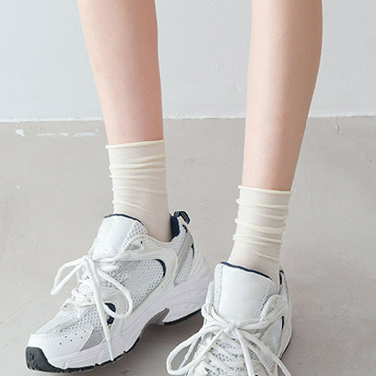 Eosunjian Pair Ice Socks Ultra-thin Comfortable Velvet Summer