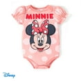 thumbnail image 4 of Disney Minnie Mouse Baby Girls Bodysuits Ruffled Sleeve Graphic Onesies Romper Gifts Pink Sizes 0/3M-18M, 4 of 6