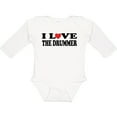 thumbnail image 3 of Inktastic I Love the Drummer Boys or Girls Long Sleeve Baby Bodysuit, 3 of 5