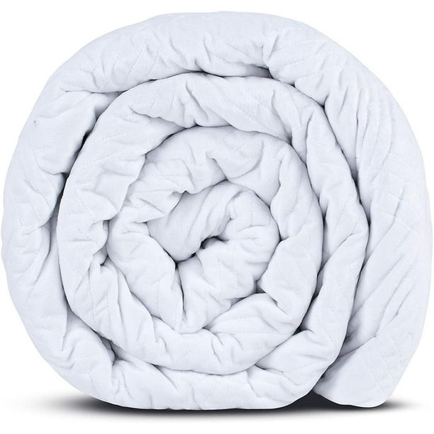 Hush Weighted White Blanket 20 Lbs Twin Size, Full Calm Blanket For