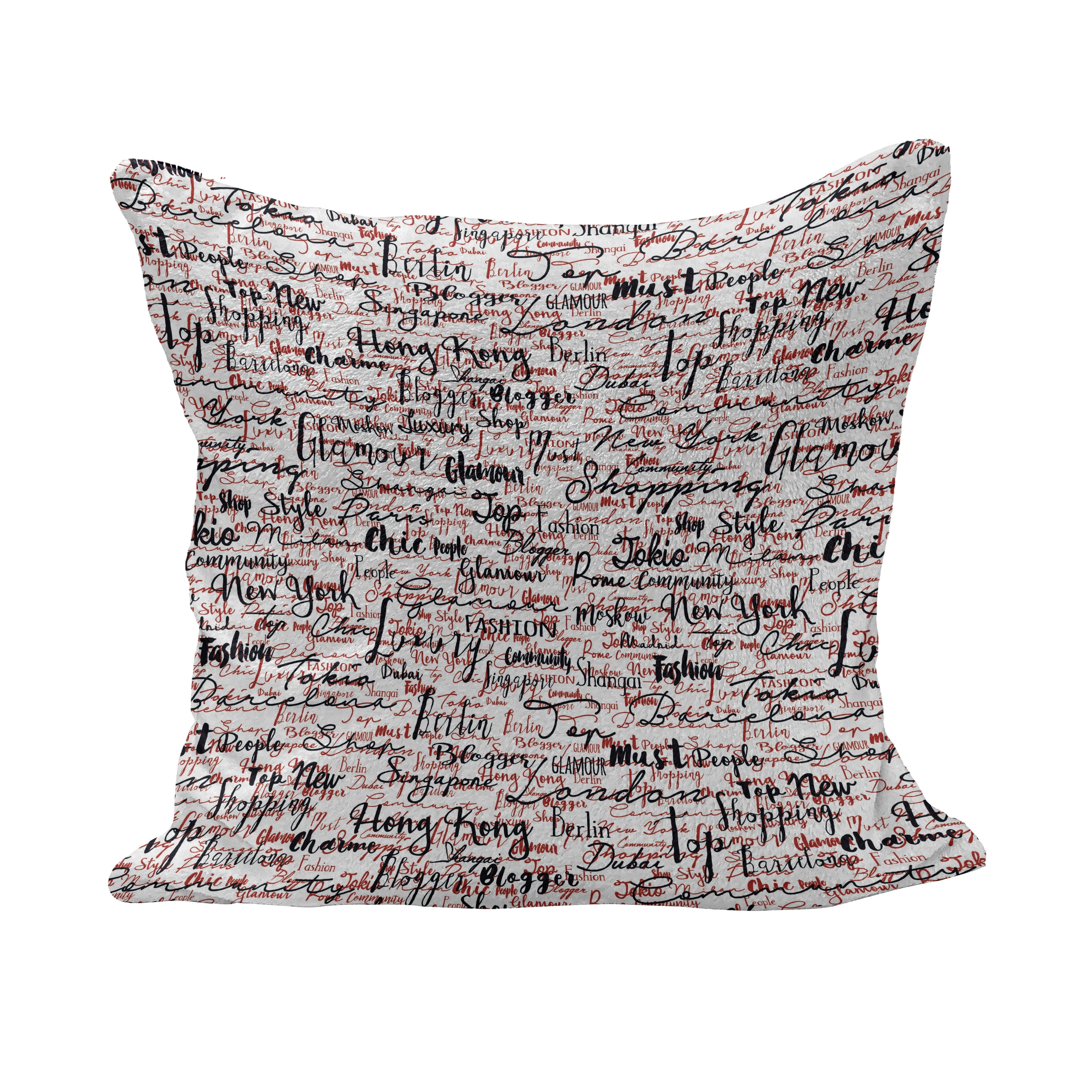 Black Classic Pillow Covers Bee Words Wreath Fleur De Lis Cushion Cover Farm 18"