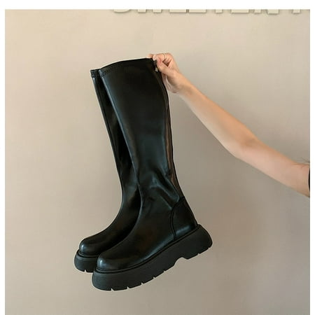 

Womens Boots Autumn New Fashion Short Boots Handsome But Knee Boots Three Length Options Woman Shoes