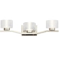 thumbnail image 2 of Lasus 3-Light LED 24" Bathroom Vanity Light in Polished Nickel, 2 of 3