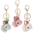 thumbnail image 1 of 3 Pcs Lovely Rabbit Pendant Keychains Cartoon Bag Pendants Hanging Ornaments, 1 of 8