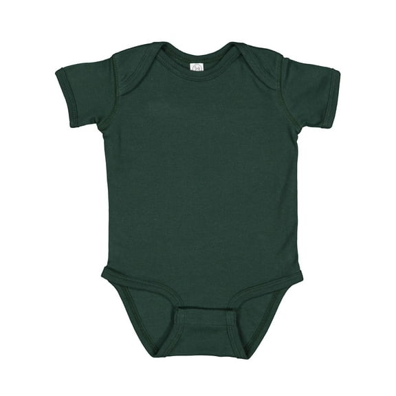 Rabbit Skins Baby Bodysuit Girl & Boy | Newborn 0-3 Months to 24 Month Toddler, Snap Easy Closure, Forrest, 18 Months
