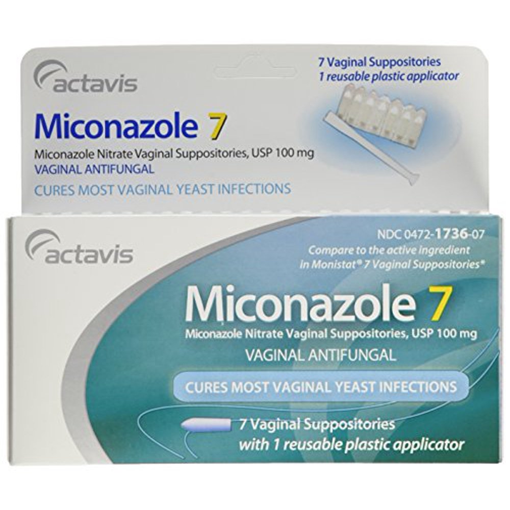 Miconazole 7 Day Vaginal Suppositories 100 mg 7 ea