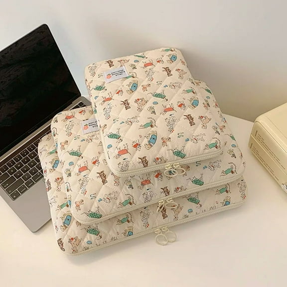 Cute Laptop Sleeve Tablet Carrying Bag 11 13.3 15 Inch for Macbook Air for ipad 12.9 ASUS for Samsung Tab S8 HP Laptop and Tablet Pouch (A,15 15.6 Inch)