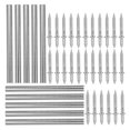 thumbnail image 1 of SOPOTUTU 1Set Invisible Security Screws Silver Double Head Wood Baseboard Fasteners for DIY Use, 1 of 8