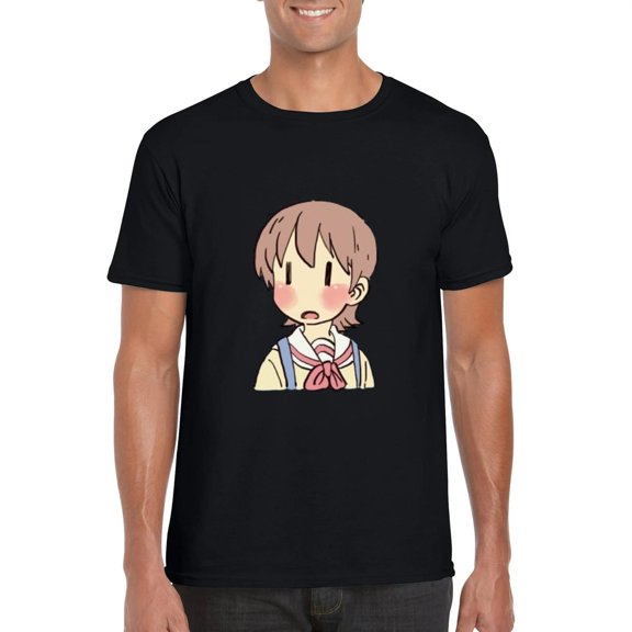 Funny Yuuko Meme Surprised Face Nichijou Anime Cute Girl T-Shirt, for men & women, up to size 5XL