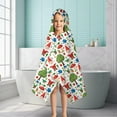 thumbnail image 6 of White Christmas Gnome Pattern Hooded Bath Towel，50"x30" for Ages 3 To 12 Kids, Quick Dry Lightweight Soft Microfiber Hood Beach Towel Cover Up for Kids, 6 of 7