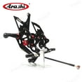 thumbnail image 3 of Arashi (Version 2.0) Rearsets for Suzuki GSX-R 600 750 2006 - 2010 2007 2008 2009 Motorcycle Accessories Adjustable Footrests Foot Peg Rear Sets GSXR600 GSXR750 K6 K7 K8 Black, 3 of 7