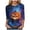 Blue_1, variant on Godom Women's Funny Halloween Tee Pumpkin Graphic T Shirts Shirt 3/4 Sleeve Shirt Tops