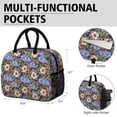 thumbnail image 6 of Womens Pioneer Flower Floral Print Pattern Lunch Box for Work,Insulated Lunch Bag for Women,Loncheras Para Mujer,Leakproof Adult Lunch Bag for Work,Beach,Travel,Picnic,Camping, 6 of 6
