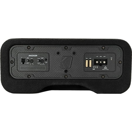 KICKER - PTRTP Powered Down-Firing 12" Dual-Voice-Coil-Ohm Loaded Subwoofer Enclosure - Black